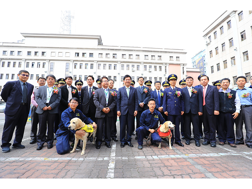 中市強化掃毒查緝中心揭牌緝毒犬雲端影音蒐證如虎添翼