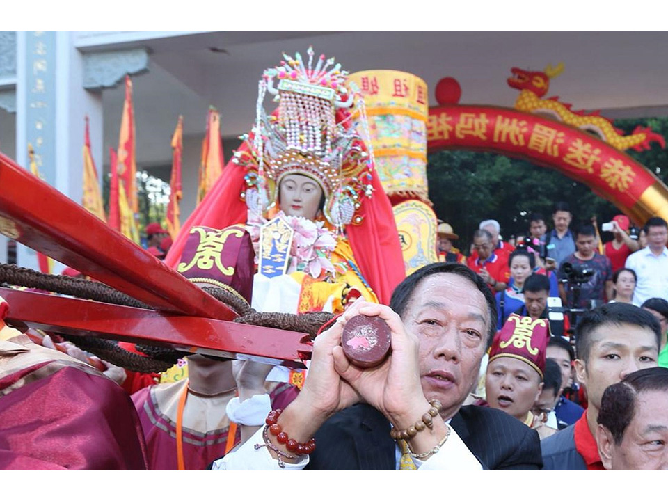 鴻海郭董牽線! 湄洲媽祖金身抵台