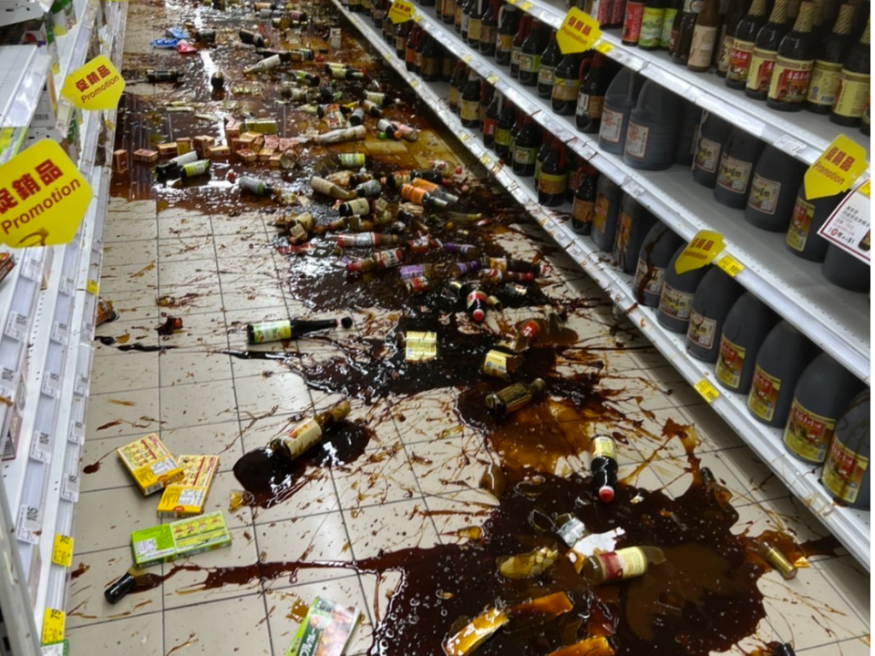 台東21：41強震！「最大震度6強」驚悚畫面曝