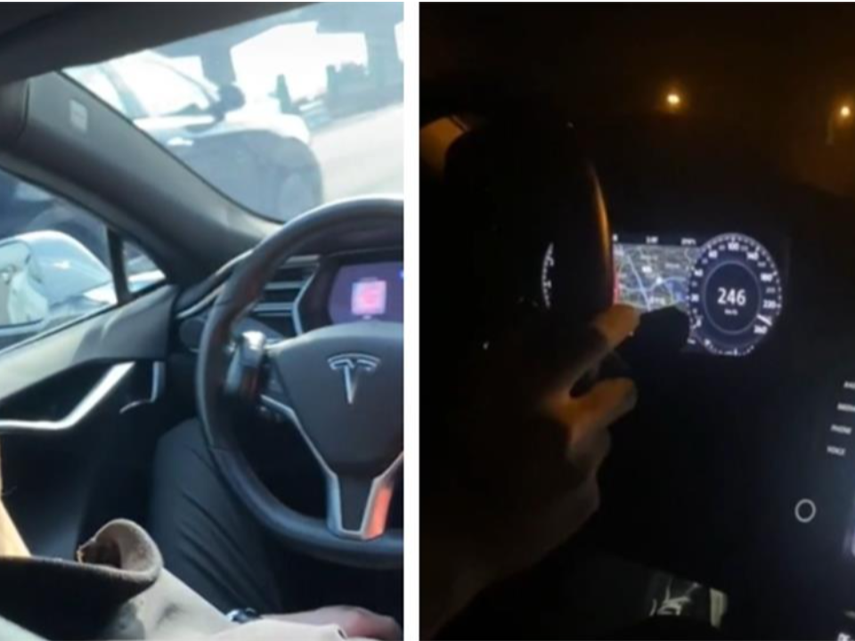開特斯拉整車爽睡！國道飆時速246km 爭議影片曝光挨轟